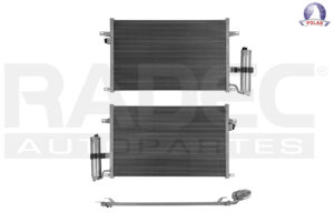 228-0633-02 CONDENSADOR DE AIRE CV OPTRA 04-10 L4 2.0 LTS C/SECADOR 25 1/5X15 4/5X16MM