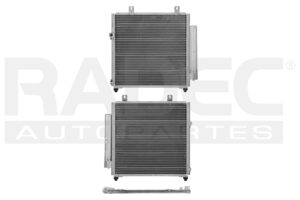 228-0902-03 CONDENSADOR DE AIRE DG ATTITUDE 15-16/MT MIRAGE 12-16 L4 1.2 LTS C/SECADOR 16 1/7X15 3/4X16MM ALUM SOLD NAC