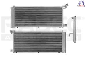 228-1208-01 CONDENSADOR DE AIRE FD ECOSPORT 15-21 L3 1.5/L4 2.0 LTS AUT/STD C/SECADOR 27X11X16MM ALUM SOLD POLAR