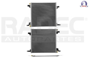 228-2011-00 CONDENSADOR DE AIRE MC ML320 98-03 /ML350 03-05 V6 3.2 LTS AUT/STD C/SECADOR 21 2/7X20 4/5X16MM ALUM SOLD POLAR
