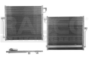 228-2031-00 CONDENSADOR MC C-GLE 450 16-17 V6 3.0 LTS AUT/STD C/SECADOR 24X22X20MM ALUM SOLD POLAR