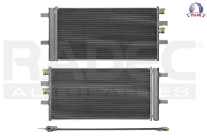 228-2101-01 CONDENSADOR DE AIRE MN COOPER 16-19 L4 1.5, 2.0 LTS AUT/STD C/SECADOR 24 4/5X12 4/9X12MM ALUM SOLD POLAR