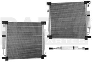 228-2204-01 CONDENSADOR MT L200 16-19 L4 2.4, 2.5L C/SECADOR 20 1/6X18 5/9X12MM ALUM SOLD POLAR