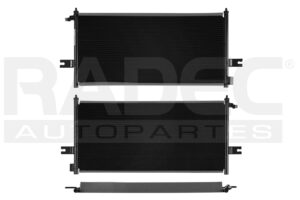 228-2306-00 CONDENSADOR DE AIRE NS D22 09-15 L4 2.5 LTS GAS S/SECADOR 24 4/5X12 3/5X16MM ALUM SOLD NAC