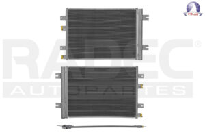 228-2612-00 CONDENSADOR DE AIRE RN DUSTER 13-16 L4 1.5, 1.6 LTS C/SECADOR 20 2/3X14 7/8X12MM POLAR