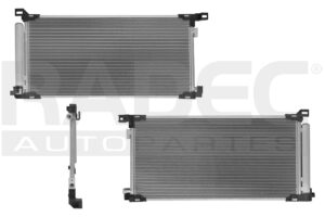 228-3004-05 CONDENSADOR TY COROLLA/C-HR 19-22 L4 2.0 LTS AUT/STD C/SECADOR 27 5/9X13X12MM ALUM SOLD POLAR