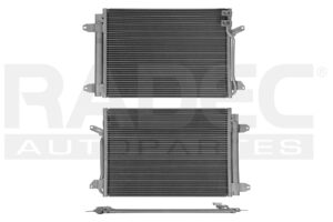 228-3112-03 CONDENSADOR DE AIRE VW JETTA 11-18/BEETLE 12-15 L4 1.8, 2.0/L5 2.5 LTS C/SECADOR 22X14 1/2X16MM