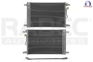 228-3112-05 CONDENSADOR DE AIRE VW JETTA 19-20/GOLF 15-20 L4 1.6, 1.8, 2.0 LTS AUT/STD C/SECADOR 21 7/9X15 2/7X12MM ALUM SOLD POLAR