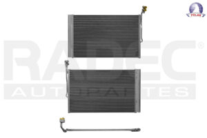 228-3121-01 CONDENSADOR DE AIRE TOUAREG 11-18 V6 3.0 LTS AUT/STD C/SECADOR 27 7/8X17 7/8X16MM ALUM SOLD POLAR