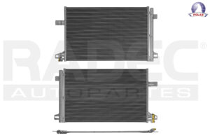 228-3123-00 CONDENSADOR DE AIRE VW TRANSPORTER 15-17 L4 2.0 LTS AUT/STD C/SECADOR 26 7/9X17 3/5X12MM ALUM SOLD POLAR