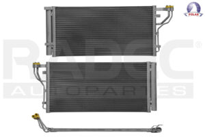 228-3403-00 CONDENSADOR HY SONATA 16-19 L4 2.0 LTS AUT/STD C/SECADOR 26 1/3X13X20MM ALUM SOLD POLAR