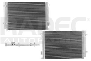 228-3506-02 CONDENSADOR KI RIO 18-22 L4 1.6 LTS AUT/STD C/SECADOR 21X14 1/3X16MM ALUM SOLD POLAR