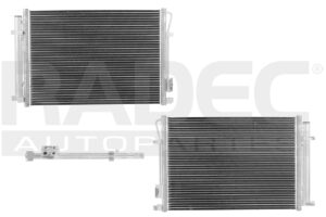228-3506-03 CONDENSADOR KI RIO 18-23 L4 1.6 LTS AUT/STD C/SECADOR 21X14 1/2X16MM ALUM SOLD POLAR