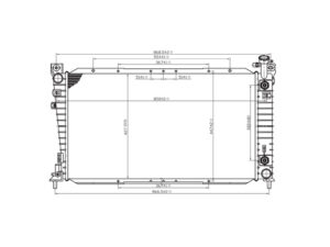 230-1237-00 RADIADOR FD WINDSTAR 95-98 V6 3.0/3.8 LTS AUTOMATICO