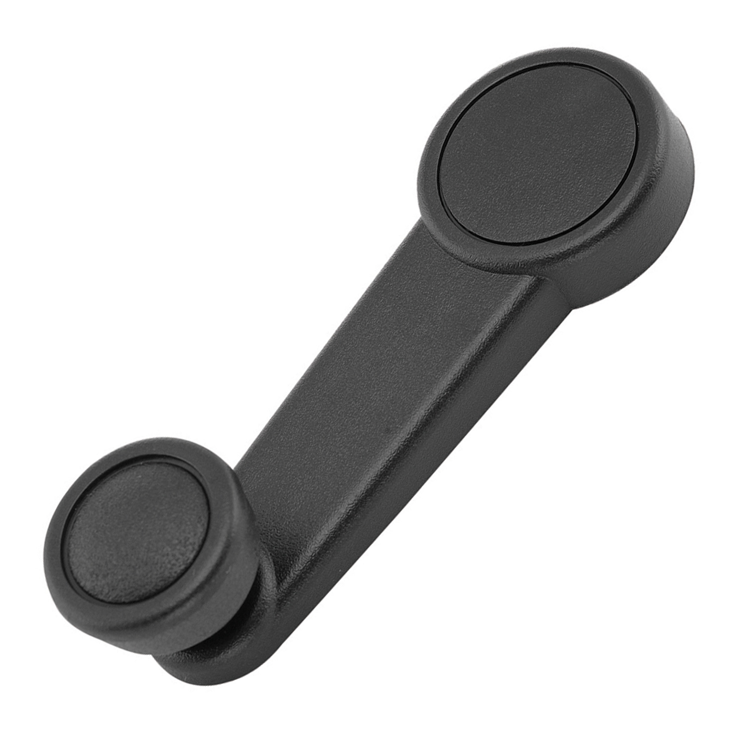 23690 MANIJA DE ELEVAR FD FIESTA 97-10/KA 01-08/IKON 01-15/FOCUS 00-11/ECOSPORT 04-12/COURIER 01-12/FIGO 16-20/CONTOUR 96-00/RANGER 13-20 PERILLA NEGRA PLASTICO NEGRO HUSHAN
