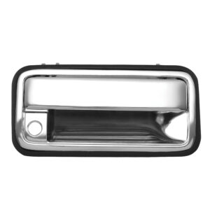 24008 MANIJA EXTERIOR CV CHEYENNE/CUSTOM 95-98/SUBURBAN 95-99/SILVERADO 95-98/TAHOE 95-99 GM SIERRA/YUKON CV PICK UP 95-98 CON HOYO PARA LLAVE CROMADA ZINC HUSHAN DELANTERA DERECHA/5TA PUERTA DOBLE