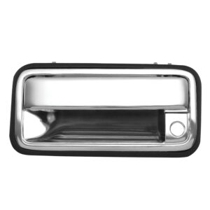 24009 MANIJA EXTERIOR CV CHEYENNE/CUSTOM 95-98/SUBURBAN 95-99/SILVERADO 95-98/TAHOE 95-99 GM SIERRA/YUKON CV PICK UP 95-98 CON HOYO PARA LLAVE CROMADA ZINC HUSHAN DELANTERA IZQUIERDA
