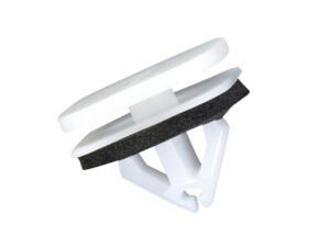 307-1299-05 GRAPA PARA MOLDURA FD PARABRISA C/EMPAQ HOYO:8MM/LARGO:11MM/CABEZA14X18MM BLANCO