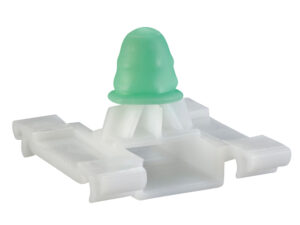 307-3199-01 GRAPA PARA MOLDURA VW VARIOS C/HULE HOYO:8MM/LARGO:19MM BLANCO USA