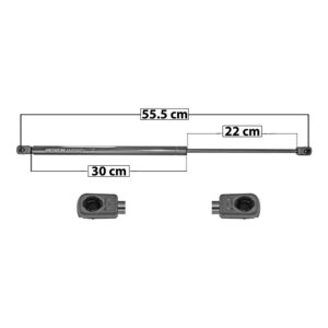 33382 AMORTIGUADOR VIDRIO TRASERO CV ASTRO VAN 85-05 GM SAFARI VAN 85-01 55.5 CM 30 CM 22 CM ENTRADA TIPO 9 ENTRADA 2 TIPO 9 96.67 110.15 6695