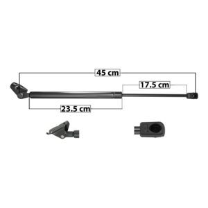 33392 AMORTIGUADOR 5TA PUERTA DG ATOS 05-08 45 CM 23.5 CM 17.5 CM ENTRADA TIPO 6 ENTRADA 2 TIPO 9 83.18 96.67 8119 DERECHO