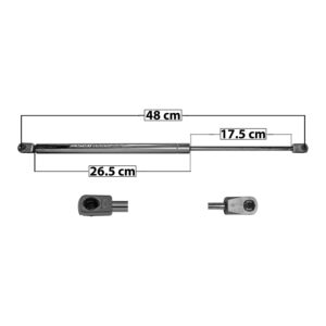 33407 AMORTIGUADOR VIDRIO TRASERO FD EXPLORER 06-10 48 CM 26.5 CM 17.5 CM ENTRADA TIPO 9 ENTRADA 2 TIPO 18 29.23 42.71 7898