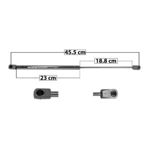 33430 AMORTIGUADOR VIDRIO 5TA PUERTA NS QUEST 93-98 45.5 CM 23 CM 18.8 CM ENTRADA TIPO 9 ENTRADA 2 TIPO 18 33.27 46.76 SP-8049 DERECHO/IZQUIERDO