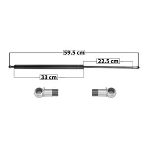 33431 AMORTIGUADOR 5TA PUERTA NS TSUBAME 94-04 59.5 CM 33 CM 22.5 CM ENTRADA TIPO 5 ENTRADA 2 TIPO 5 67.44 80.93 6205