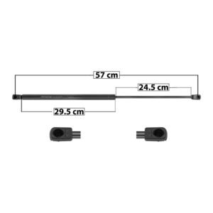 33449 AMORTIGUADOR 5TA PUERTA VW POINTER GUAYIN 98-06 57 CM 29.5 CM 24.5 CM ENTRADA TIPO 9 ENTRADA 2 TIPO 9 60.7 74.19 6461