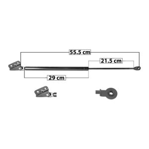 33512 AMORTIGUADOR 5TA PUERTA HD CR-V 02-06 55.5 CM 29 CM 21.5 CM ENTRADA TIPO 21 ENTRADA 2 TIPO 10 22.48 35.97 6723