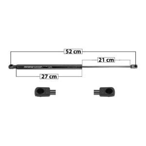 39295 AMORTIGUADOR 5TA PUERTA NS ROGUE 08-14 52 CM 27 CM 21 CM ENTRADA TIPO 9 ENTRADA 2 TIPO 9 20.21 23.25 7192