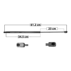 49048 AMORTIGUADOR COFRE LC MKS 09-16 61.2 CM 34.5 CM 23 CM ENTRADA TIPO 18 ENTRADA 2 TIPO 9 62.95 73.44 SP-6012 DERECHO/IZQUIERDO