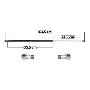 49050 AMORTIGUADOR 5TA PUERTA HM H3 06-10 63.5 CM 35.5 CM 24.5 CM ENTRADA TIPO 5 ENTRADA 2 TIPO 5 47.21 60.7 5710 DERECHO/IZQUIERDO
