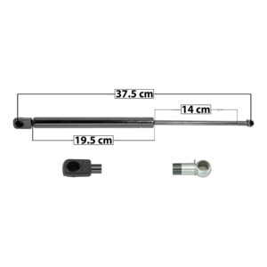 49051 AMORTIGUADOR COFRE HM H3 06-10 37.5 CM 19.5 CM 14 CM ENTRADA TIPO 9 ENTRADA 2 TIPO 5 92.17 105.66 8562