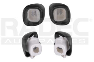 500-0635-02 CUBIERTA LUZ DE PLACA CV S-10 95-04/ CV BLAZER S-10 95-04 JUEGO NEGRA TW DER/IZQ