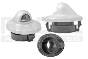 500-1214-06 CUBIERTA LUZ DE PLACA FD EXPLORER SPORT TRAC 07-10/F-150/F-250/LOBO 04-14/RANGER 98-12 LC MARK LT 06-08 1 PIEZA PLATA TRASERA DER/IZQ