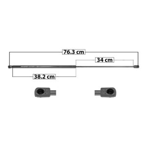 50730 AMORTIGUADOR COFRE AD A4 09-16/A5 08-17/S4 19-16 76.3 CM 38.2 CM 34 CM ENTRADA TIPO 9 ENTRADA 2 TIPO 9 69.69 83.18 SP-5198 DERECHO/IZQUIERDO DERECHO
