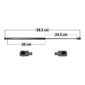 50764 AMORTIGUADOR COFRE MC CLASE-C 03-08/CLK/CLASE-C 230 02-07/240 01-05 58.5 CM 30 CM 24.5 CM ENTRADA TIPO 9 ENTRADA 2 TIPO 9 60.7 74.19 SP-6395 DERECHO/IZQUIERDO
