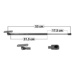 50779 AMORTIGUADOR 5TA PUERTA NS PATHFINDER 96-04 53 CM 31.5 CM 17.5 CM ENTRADA TIPO 0 ENTRADA 2 TIPO 0 152.87 166.36 SP-7049 DERECHO/IZQUIERDO