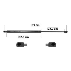 50780 AMORTIGUADOR 5TA PUERTA NS QUEST 04-09 59 CM 32.5 CM 22.2 CM ENTRADA TIPO 9 ENTRADA 2 TIPO 9 131.51 145 SP-6360 DERECHO/IZQUIERDO