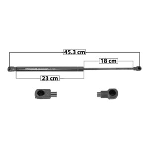 50803 AMORTIGUADOR 5TA PUERTA ST IBIZA 11-15 45.3 CM 23 CM 18 CM ENTRADA TIPO 9 ENTRADA 2 TIPO 1 95.54 109.03 SP-8118 DERECHO/IZQUIERDO