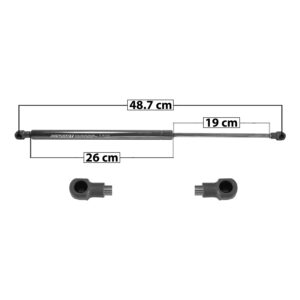 50805 AMORTIGUADOR 5TA PUERTA CV SONIC 5P HATCHBACK 12-17 48.7 CM 26 CM 19 CM ENTRADA TIPO 1 ENTRADA 2 TIPO 1 79.36 92.85 SP-7774 DERECHO/IZQUIERDO