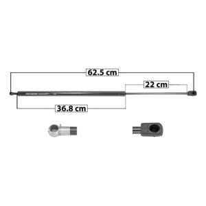 50806 AMORTIGUADOR COFRE GM ACADIA 07-12 62.5 CM 36.8 CM 22 CM ENTRADA TIPO 5 ENTRADA 2 TIPO 9 44.96 58.45 SP-5983 DERECHO