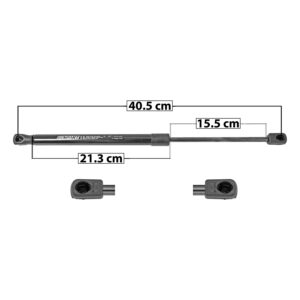 50810 AMORTIGUADOR 5TA PUERTA RN DUSTER 10-15 40.5 CM 21.3 CM 15.5 CM ENTRADA TIPO 9 ENTRADA 2 TIPO 9 131.51 145 SP-8438 DERECHO/IZQUIERDO