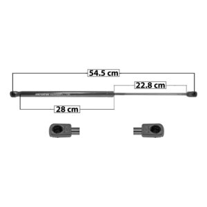50811 AMORTIGUADOR 5TA PUERTA FD FIESTA 11-17 54.5 CM 28 CM 22.8 CM ENTRADA TIPO 9 ENTRADA 2 TIPO 9 66.32 79.81 SP-6907 DERECHO/IZQUIERDO