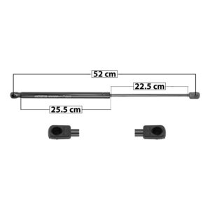 50840 AMORTIGUADOR 5TA PUERTA RN SANDERO 07-11 52 CM 25.5 CM 22.5 CM ENTRADA TIPO 9 ENTRADA 2 TIPO 9 76.43 89.92 SP-7143 DERECHO/IZQUIERDO