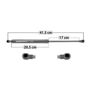 50911 AMORTIGUADOR 5TA PUERTA HD FIT 06-08 41.5 CM 20.5 CM 17 CM ENTRADA TIPO 1 ENTRADA 2 TIPO 1 8371 DERECHO/IZQUIERDO