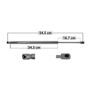 50915 AMORTIGUADOR 5TA PUERTA JP LIBERTY 08-13 54.5 CM 34.5 CM 16.7 CM ENTRADA TIPO 9 ENTRADA 2 TIPO 9 6775 DERECHO/IZQUIERDO