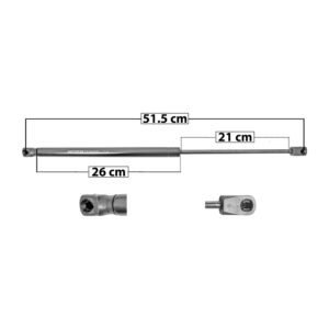 50916 AMORTIGUADOR 5TA PUERTA NS MURANO 09-14 51.5 CM 26 CM 21 CM ENTRADA TIPO 9 ENTRADA 2 TIPO 18 123.65 7282 DERECHO/IZQUIERDO