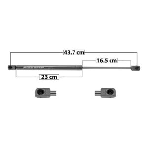 50926 AMORTIGUADOR UNIVERSAL UN 43.7 CM 23 CM 16.5 CM ENTRADA TIPO 9 ENTRADA 2 TIPO 9 8229 DERECHO/IZQUIERDO